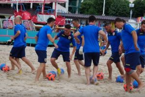 Au ajuns in Portugalia: Opt jucatori constanteni in lotul Nationalei de fotbal pe plaja pentru cele doua meciuri din Liga Europeana 