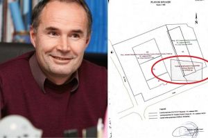 Primaria Rechinilor. Turnul milionarului Grecu, plantat in curtea a doua iesence