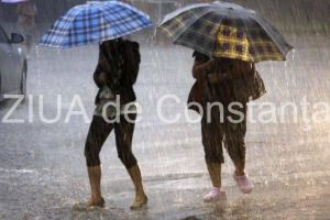 Codul portocaliu de ploi s-a extins in mai multe localitati din judetul Constanta