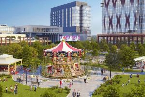 Bucurii pentru cei mici in ansamblul Openville. Copiii se vor putea juca intr-un carusel venetian