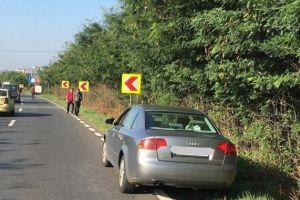 Accident rutier pe DN39 intre Constanta si Lazu. Un barbat a fost ranit dupa ce a traversat strada prin loc nepermis (galerie foto)