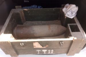 Munitie neexplodata descoperita in localitatea Luncavita, judetul Tulcea. Pompierii ISU Delta chemati in ajutor (galerie foto)