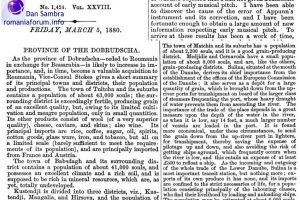 Journal of the society of arts - 1880 Dobrogea