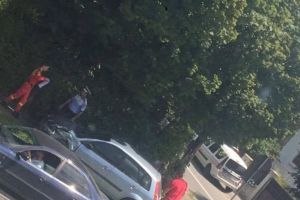 FOTO Accident pe Moldoveanu. Copil lovit de o maşină