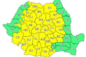 Avertizare meteo Cod Galben: 7 – 9 iulie, ploi însemnate cantitativ