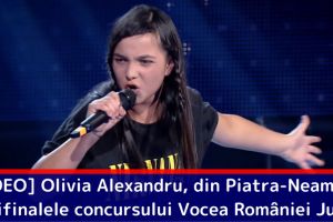 [VIDEO] Olivia Alexandru, din Piatra-Neamţ, în semifinalele concursului Vocea României Junior