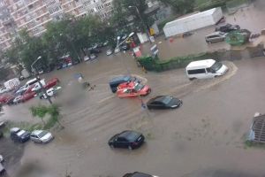 Alerta la ISU Bucuresti! Imagini de la localnici. 17 copaci si doi stalpi, cazuti pe strazi sau masini, din cauza furtunii