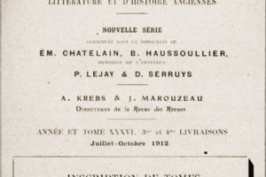 1912, Inscriptii Kustanje