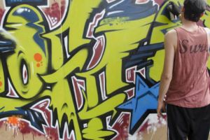 Grafitti cu tema Centenarului, la Grădina de Vară