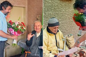 FOTOGALERIE. Recunoştinţă eroilor! Au fost premiaţi doi veterani de război din Carei