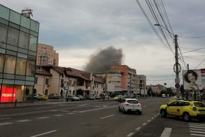 Incendiu în Bacău