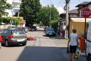 Accident rutier la Eforie Nord. Un barbat de 83 de ani aflat pe un moped a fost ranit. Ce au stabilit politistii (galerie foto)
