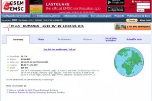 Seism in Romania, in urma cu putin timp. Cel mai puternic, din luna iulie! Unde s-a petrecut