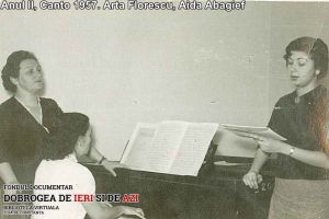 Arta Florescu, Aida Abagief. Anul II, Canto 1957