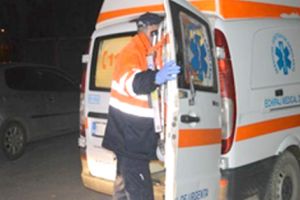 Stâlp cazut peste un biciclist la Bârla