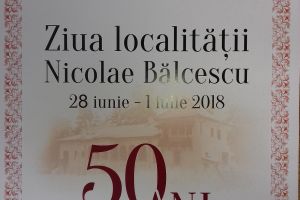Manifestări culturale: ZIUA COMUNEI NICOLAE BALCESCU – 199 de ani de la naşterea marelui patriot  Nicolae Bălcescu