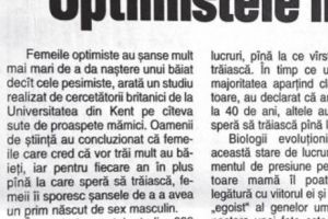 Femeile vesele fac băieţi, nu fete!