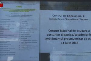 50 de candidaţi s-au retras după ce au primit subiectele, iar 61 au absentat la titularizare