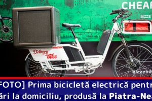 [FOTO] Prima bicicletă electrică pentru livrări la domiciliu, produsă la Piatra-Neamţ
