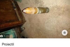 Poliţia în ALERTĂ. O BOMBĂ, scoasă la vânzare pe internet. RISC de EXPLOZIE