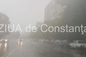 Municipiul Constanta, sub cod portocaliu de vreme rea. Cum se circula pe bulevardele din oras (fotoreportaj) 