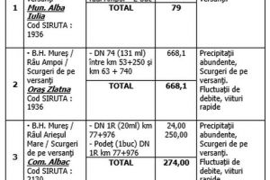 Raport CJSU: Pagube de peste 138 de milioane de lei în judeţul Alba, după inundaţiile din luna iunie