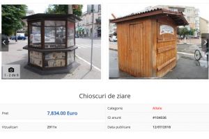 Chioşcurile de ziare, scoase la executare silită. Era ziarelor a apus