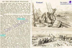 18 august 1877, relateaza despre Kustendje si readucerea refugiatilor bulgari cu vasul DB