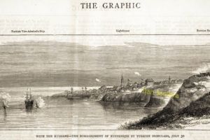 1877 Dupa moara de vant spre nordul orasului se poate vedea consulatul englez