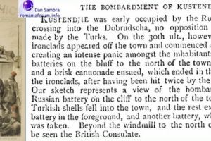 1877 The bombardament of Kustendjie 