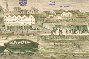 Geamia Hunchiar 1863, Magaziile genoveze 1864, Piata ovidiu, podul metalic strada Traian