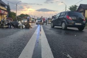 Motociclist rănit grav, pe Calea Câmpulung