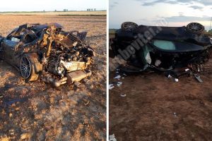 Un tânăr a murit după ce s-a răsturnat cu Porsche-ul. Două sacoşe cu bani au fost găsite în maşină