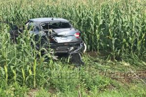 FOTO-ULTIMĂ ORĂ: Vrâncean implicat într-un accident grav în judeţul Buzău