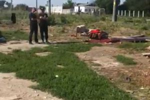 Politistii locali din Constanta si angajatii Polaris M Holding actioneaza pe strada Muntii Tatra din Constanta