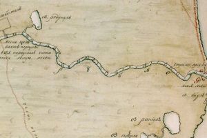 Harta detaliata a Dunarii de Jos, 1771. Gura Sulina