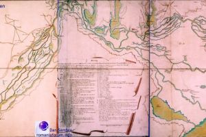 Harta detaliata a Dunarii de Jos, 1771 