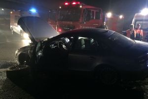 Accident la Văleni, produs de un minor beat care se afla la volanul unui autoturism