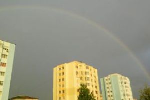 Curcubeu de iulie pe cerul orasului Baia Mare (FOTO)