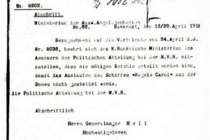 1918 aprilie 24 telegrama