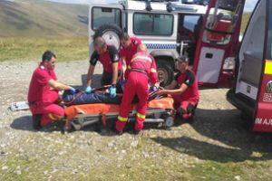 Turist german, ajutat de salvamontişti argeşeni