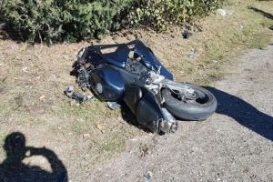 UPDATE. Accident mortal pe DN71. Un motociclist a murit pe loc. Traficul este blocat in zona. Victima este un politist de la Rutiera 