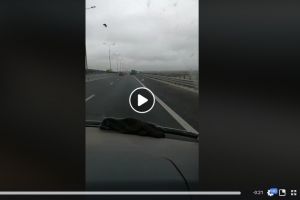 ȘOC pe AUTOSTRADĂ, în apropiere de ARAD. Ce a FILMAT un ȘOFER
