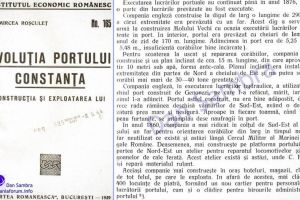 Dr. Mircea Rosculet. Evolutia Portului Constanta, 1939