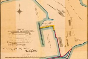 Harta Plan of Kustendjie Harbour, 1870