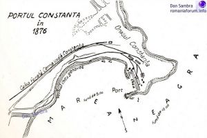 Harta Portul Constanta in 1876