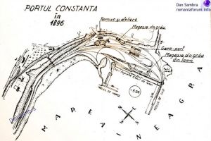 Harta Portul Constanta in 1896