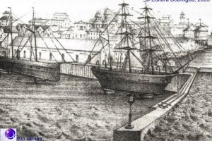 Noul Jetty, chei, modernizat intre 1870 1874, lucrare condusa de ing. Roff 