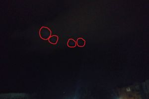 VIDEO: Patru lumini ciudate pe cerul Bacăului