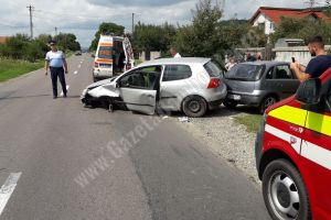 ATENȚIE: Accident pe DN 72 A, în localitatea Gheboieni